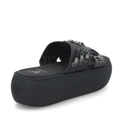 Sandalia Negra Mujer 43033