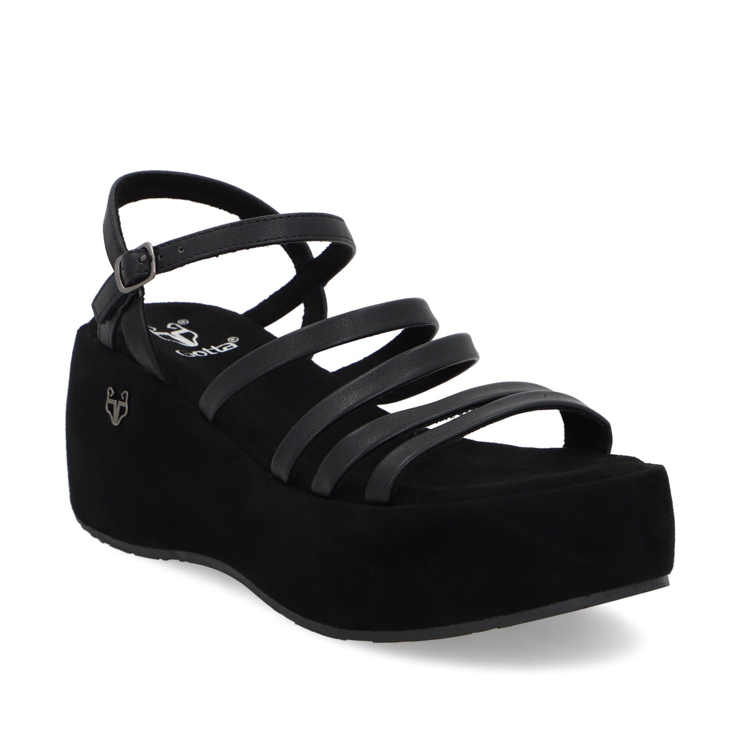 Sandalia Negra Mujer 45822