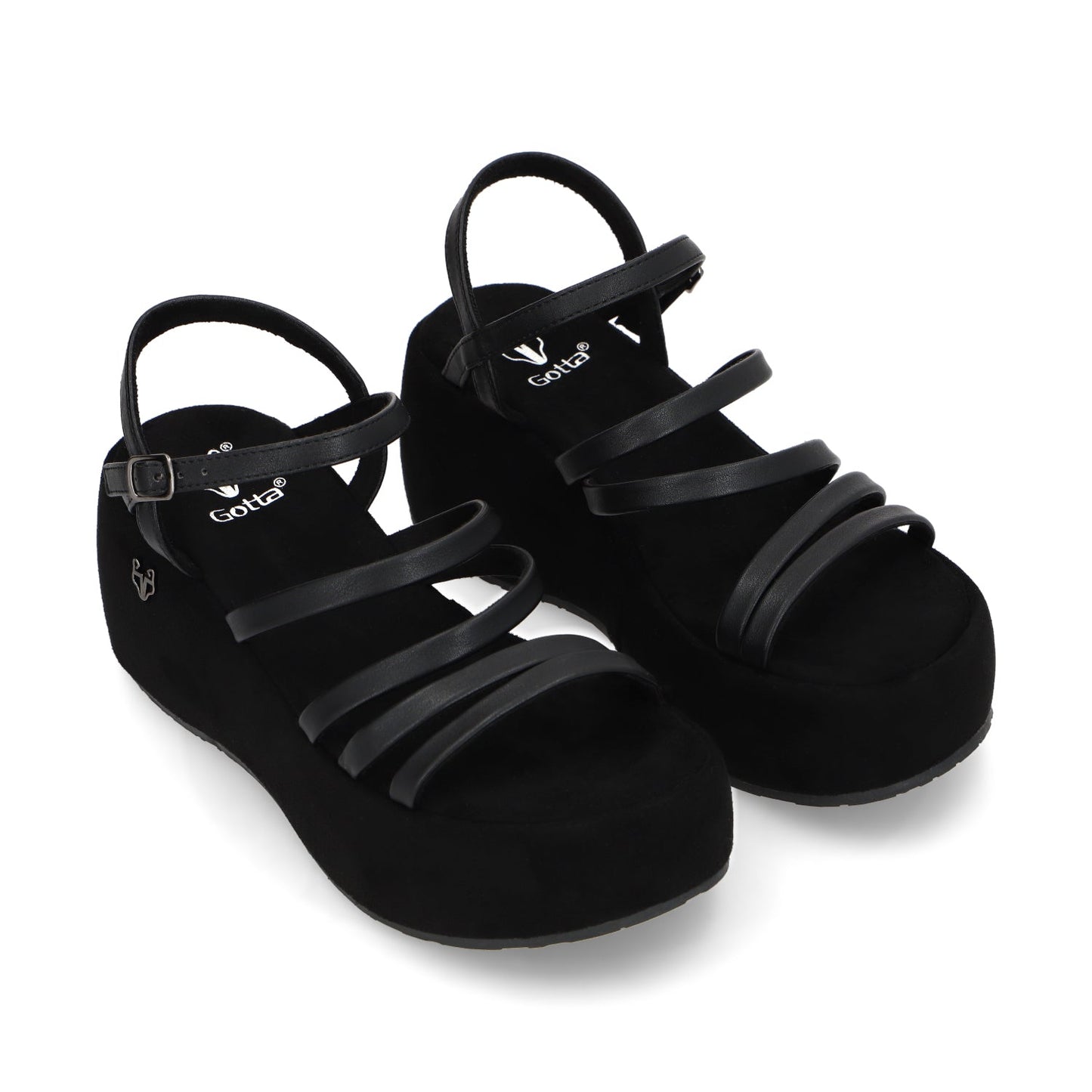 Sandalia Negra Mujer 45822
