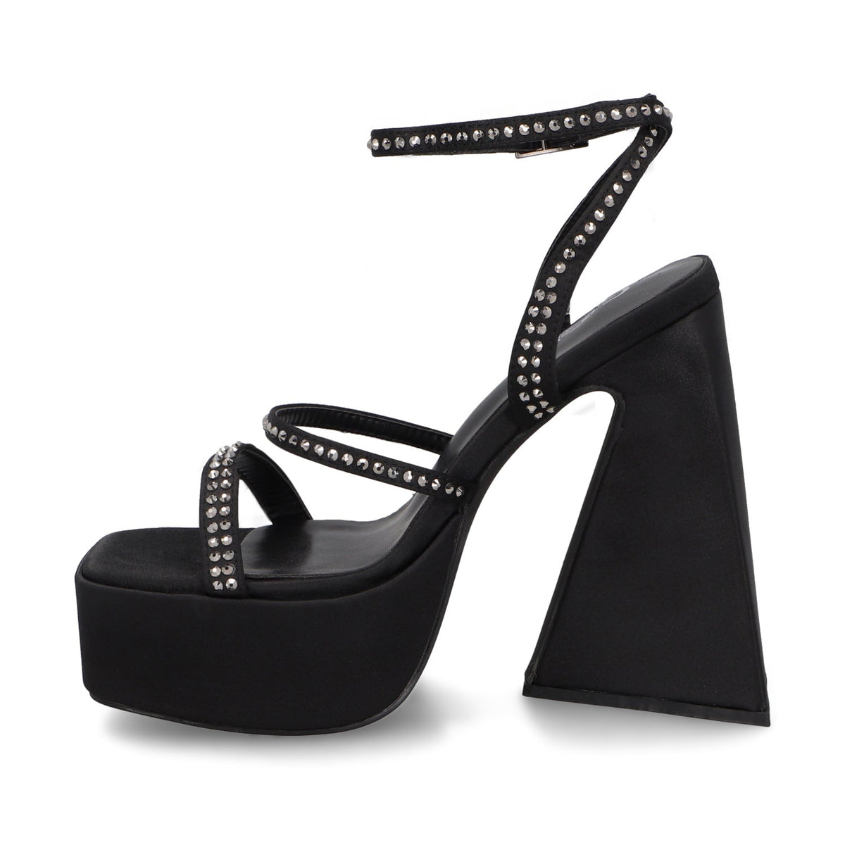 Sandalia Negra Mujer 45931