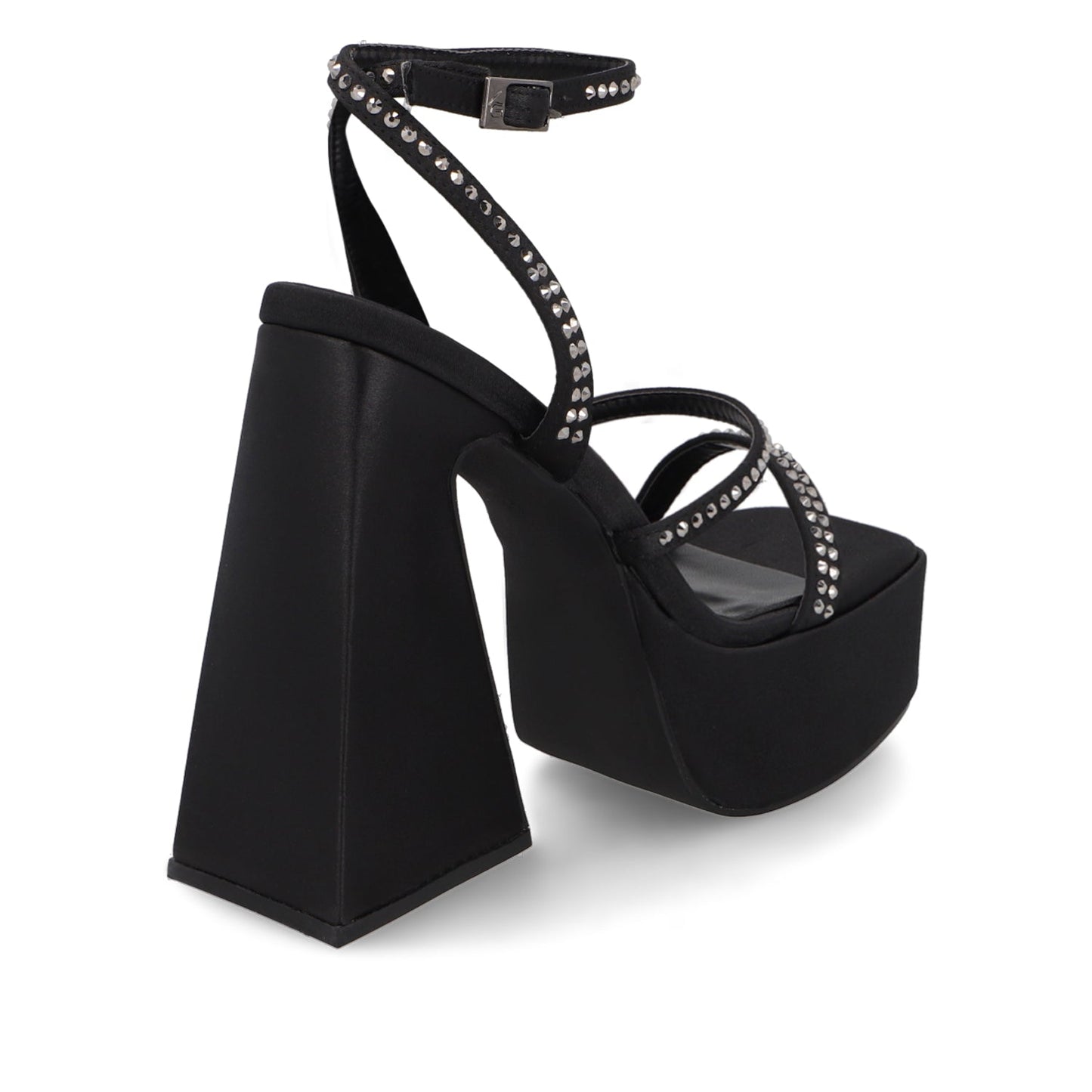 Sandalia Negra Mujer 45931