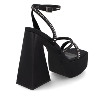 Sandalia Negra Mujer 45931