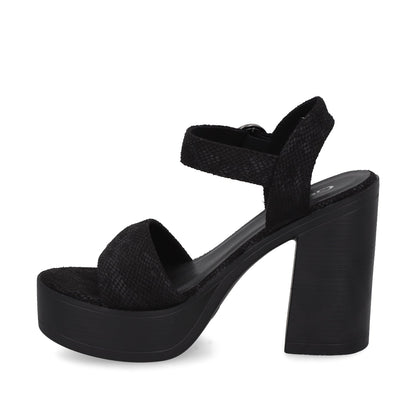 Sandalia Negra Mujer 45961