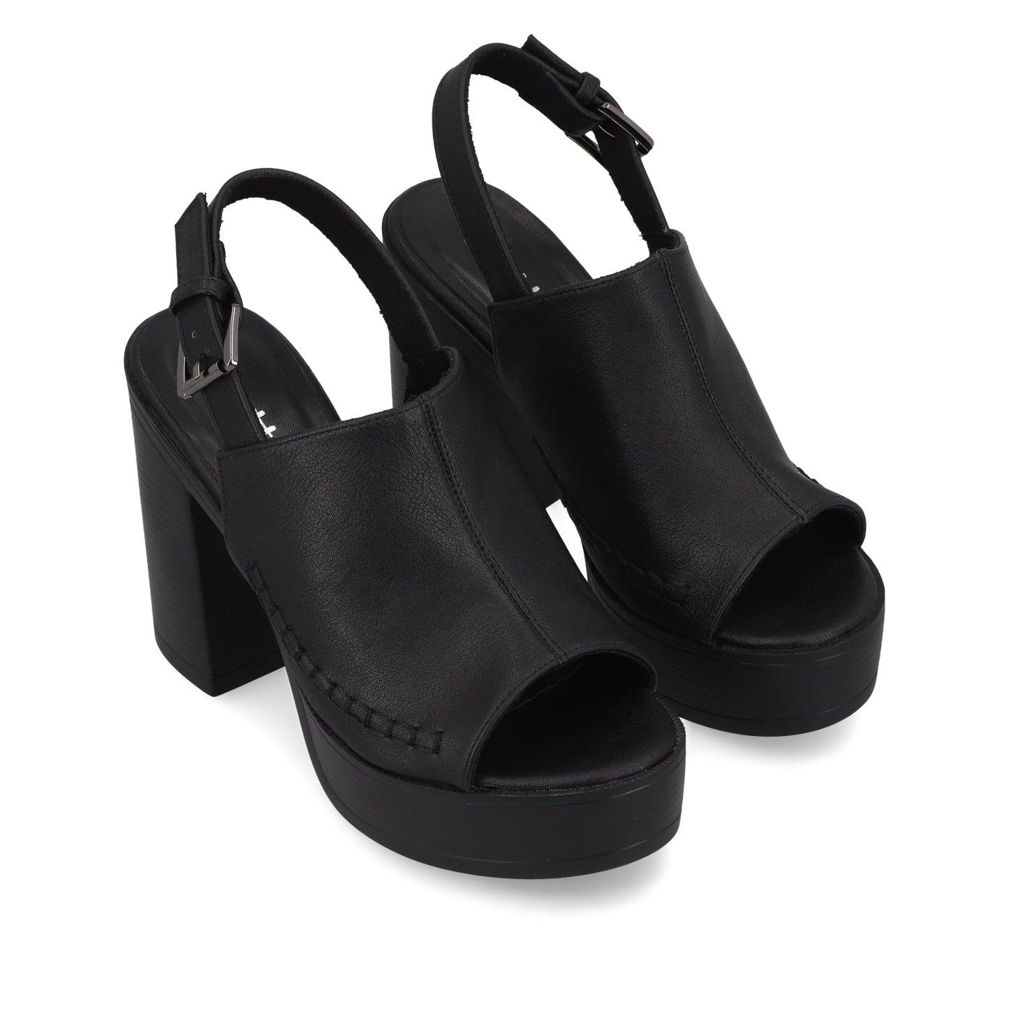 Sandalia Negra Mujer 45962