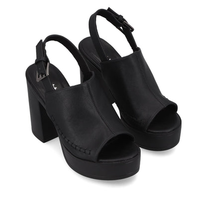 Sandalia Negra Mujer 45962