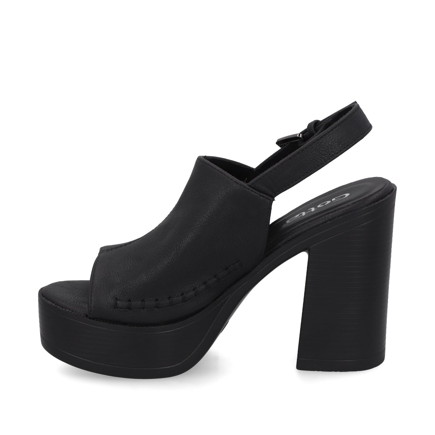 Sandalia Negra Mujer 45962