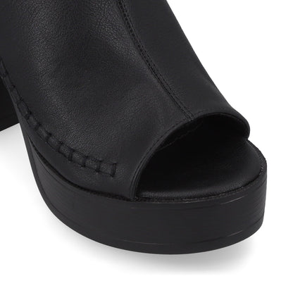 Sandalia Negra Mujer 45962