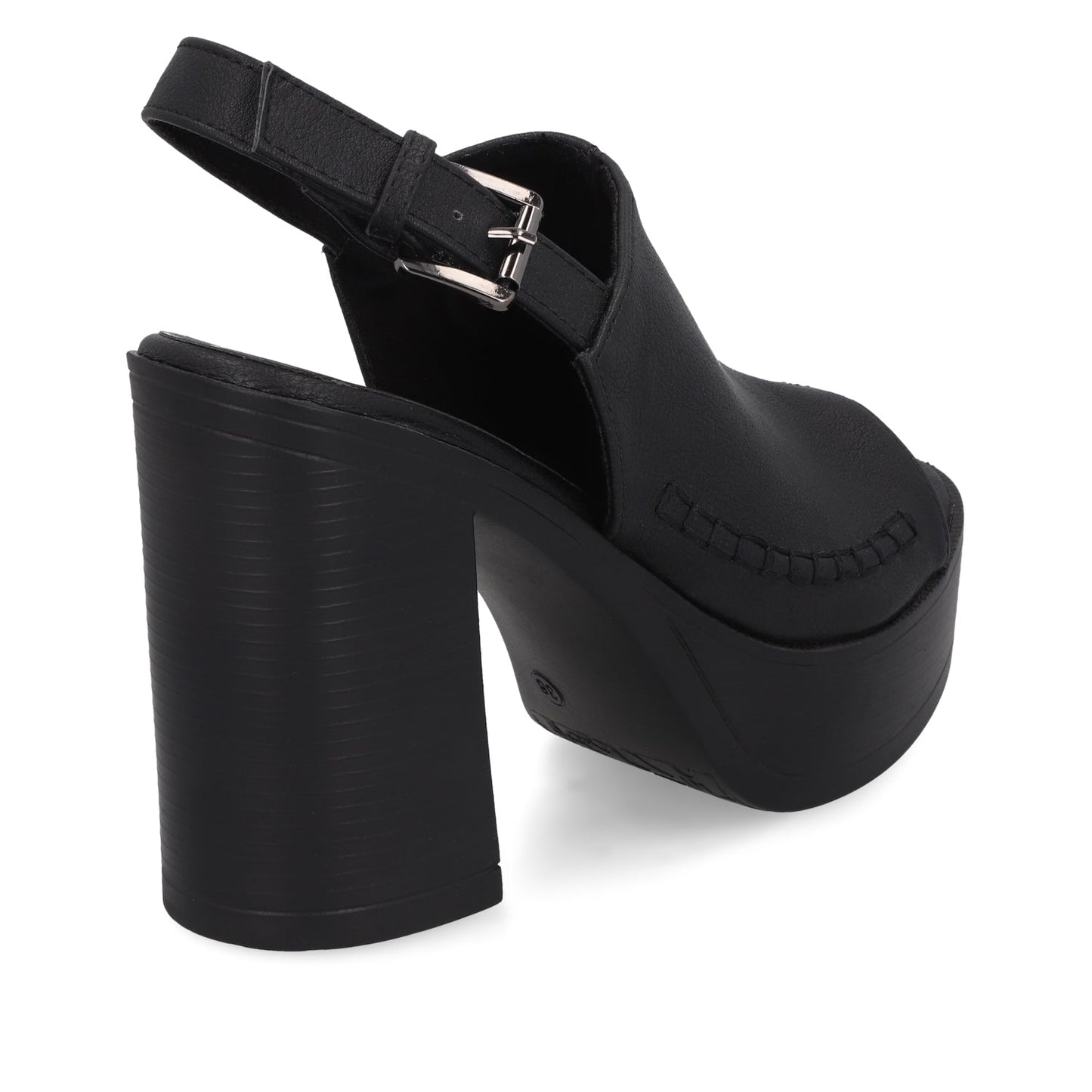 Sandalia Negra Mujer 45962