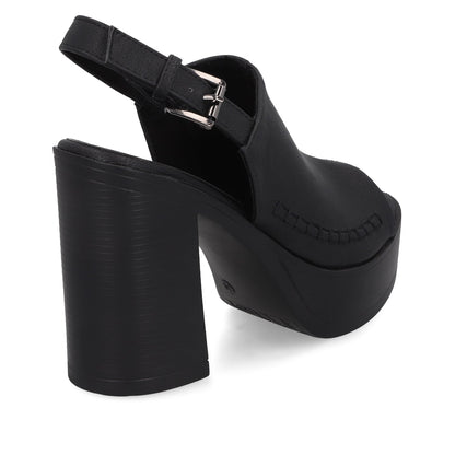 Sandalia Negra Mujer 45962