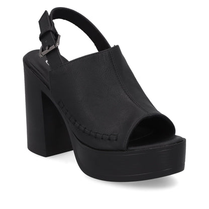 Sandalia Negra Mujer 45962