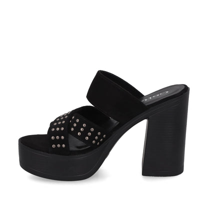 Sandalia Negra Mujer 45964