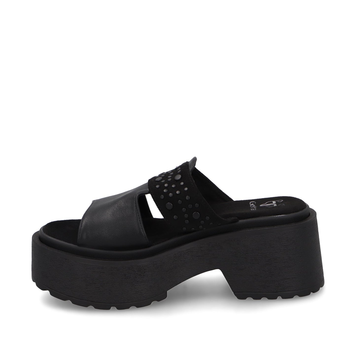 Sandalia Negra Mujer 45983
