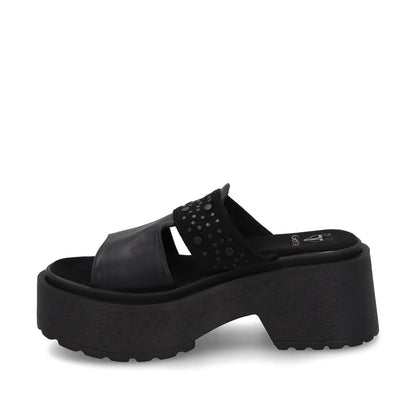 Sandalia Negra Mujer 45983