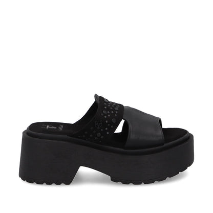 Sandalia Negra Mujer 45983