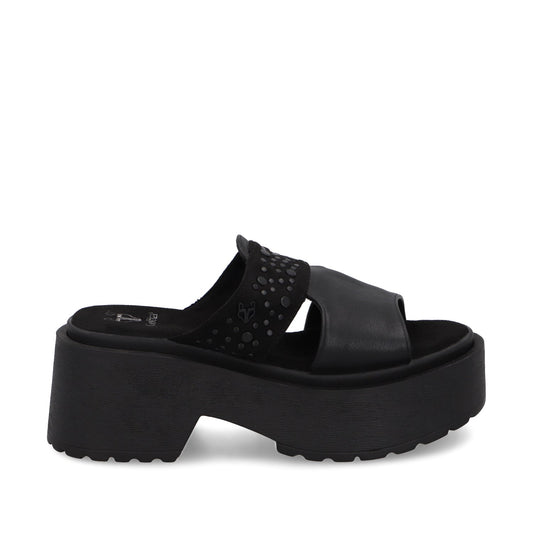 Sandalia Negra Mujer 45983