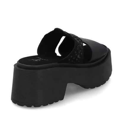Sandalia Negra Mujer 45983