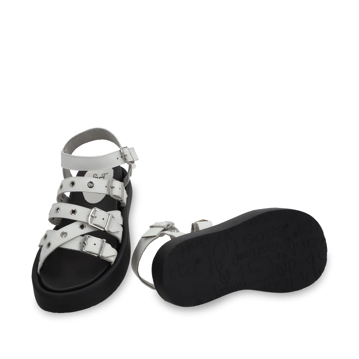 Sandalia Plana Blanca Mujer 55950