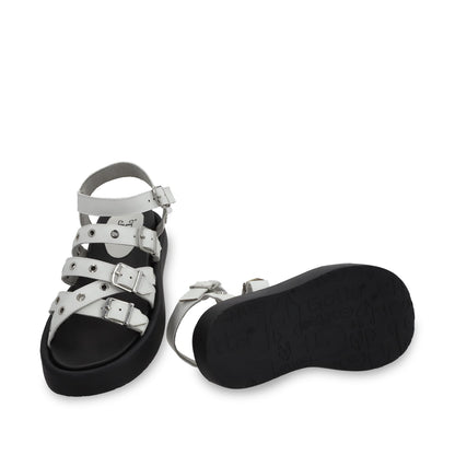 Sandalia Plana Blanca Mujer 55950