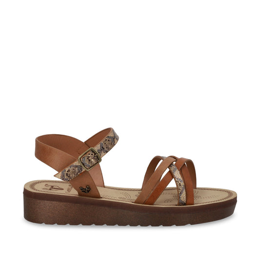 Sandalia Plana Café Mujer 13211