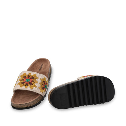 Sandalia Plana Multicolor Mujer 52030