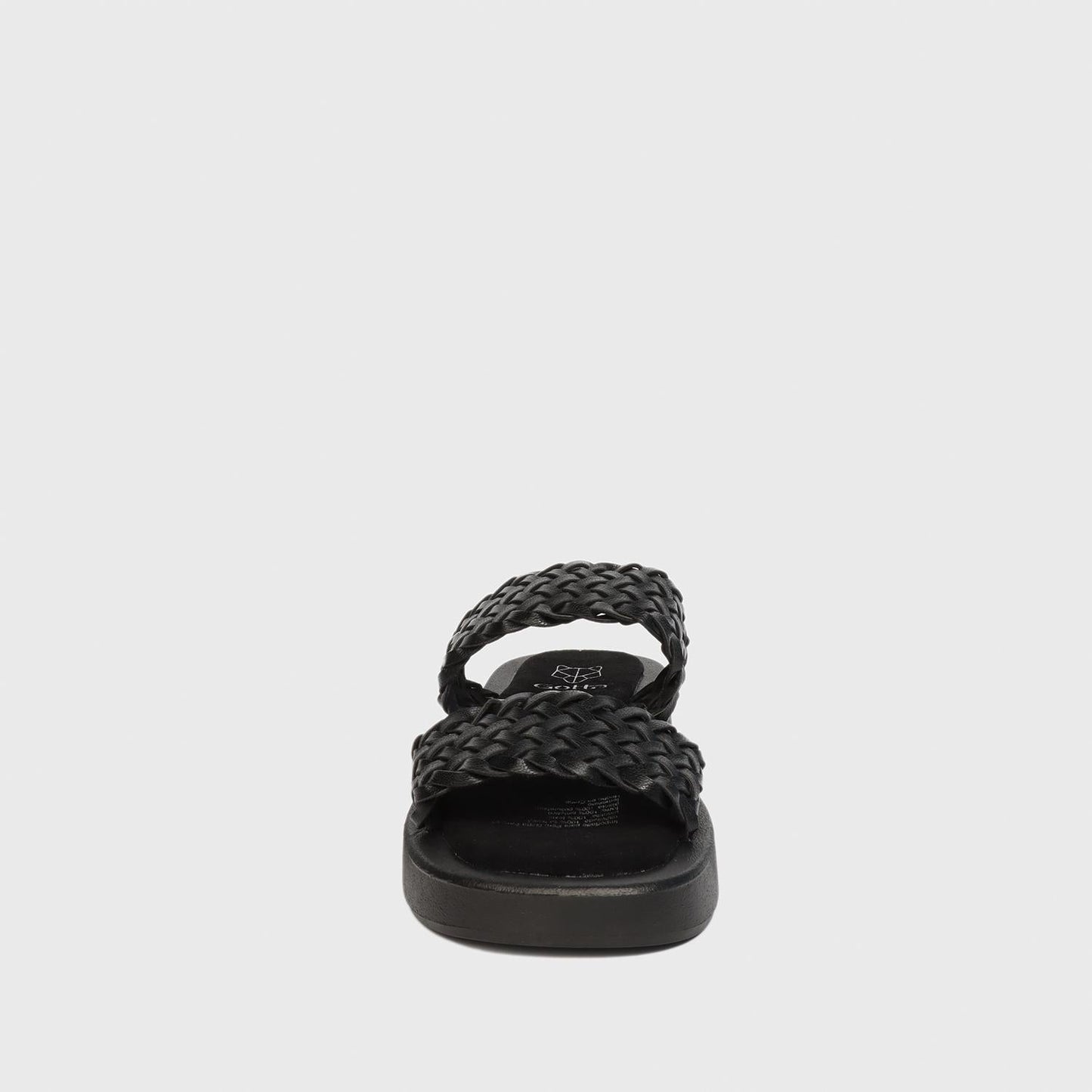 Sandalia Plana Negra Mujer 23290