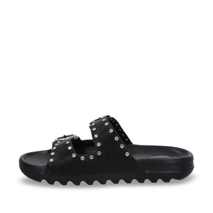 Sandalia Plana Negra Mujer 52060