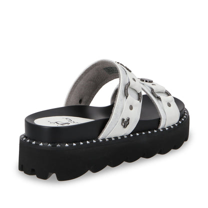Sandalia Plano Blanco Mujer 1573B