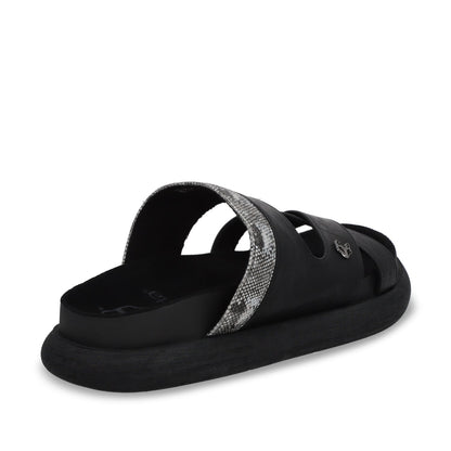 Sandalia Plano Negro Mujer 53700