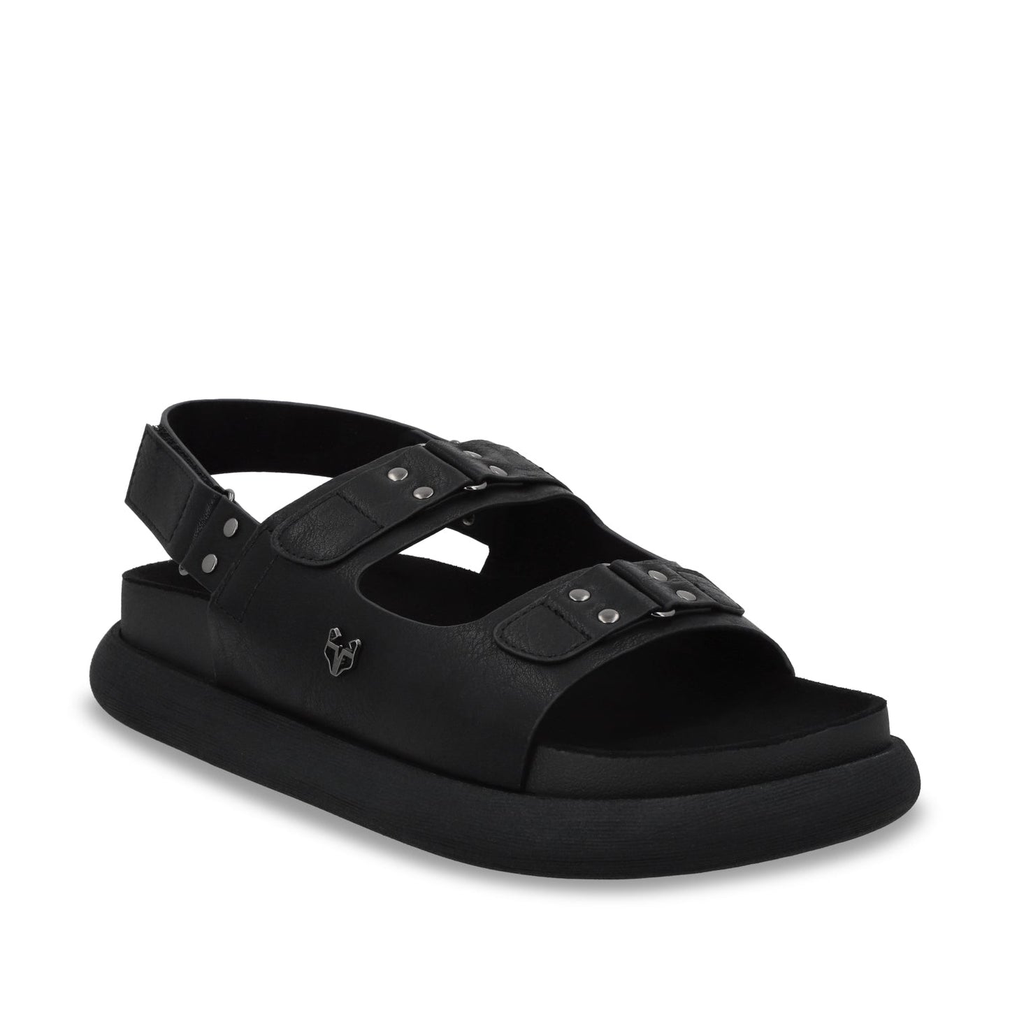 Sandalia Plano Negro Mujer 53701