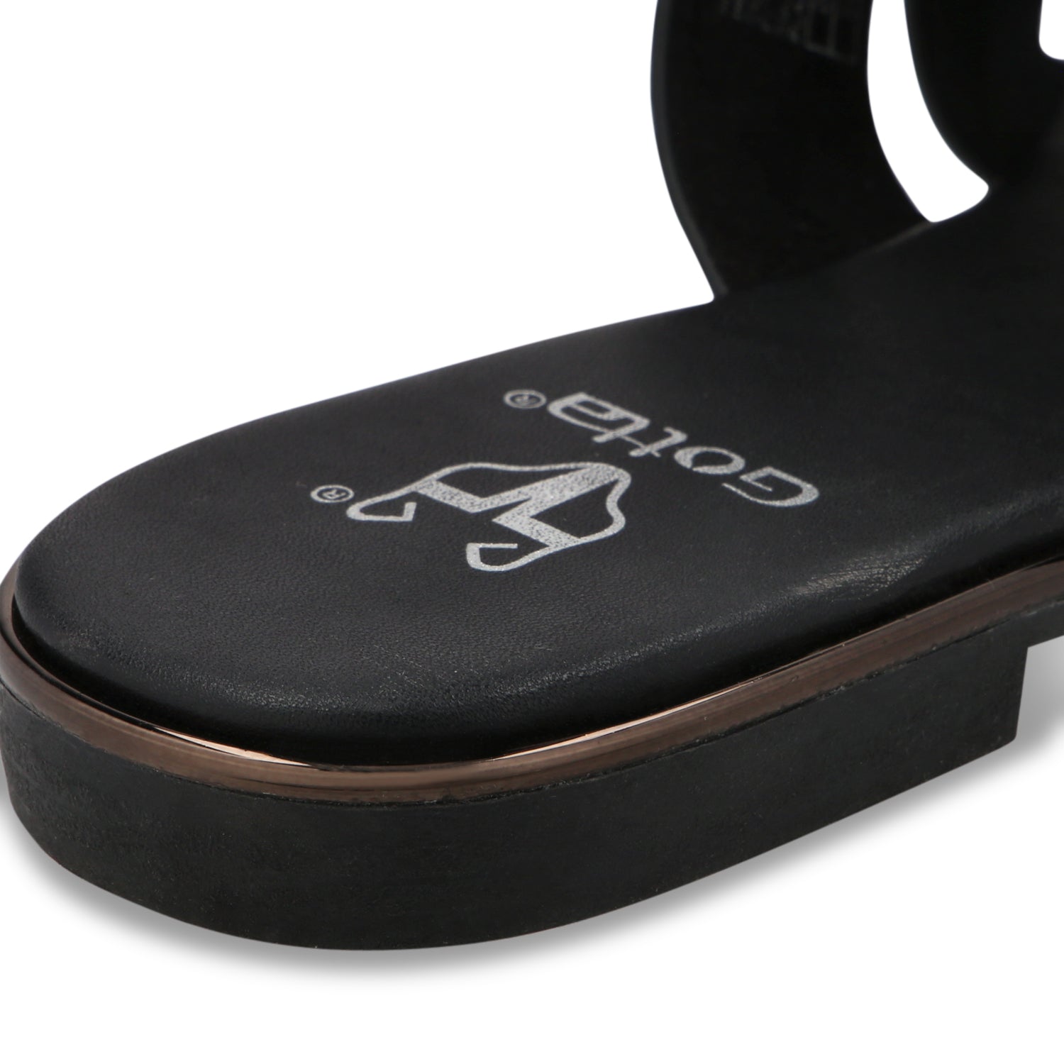 Sandalia Plano Negro Mujer 55210 - Gotta Mexico