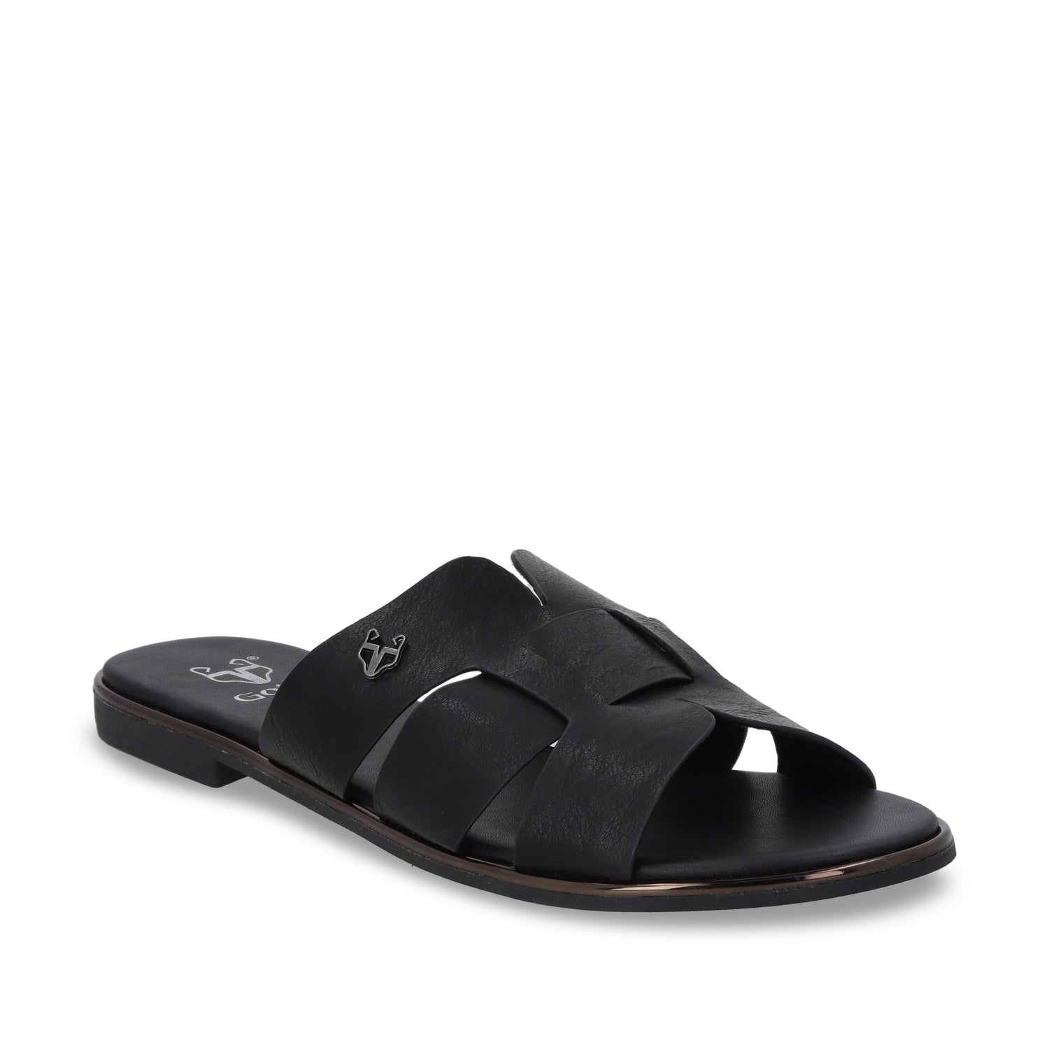Sandalia Plano Negro Mujer 55210 - Gotta Mexico