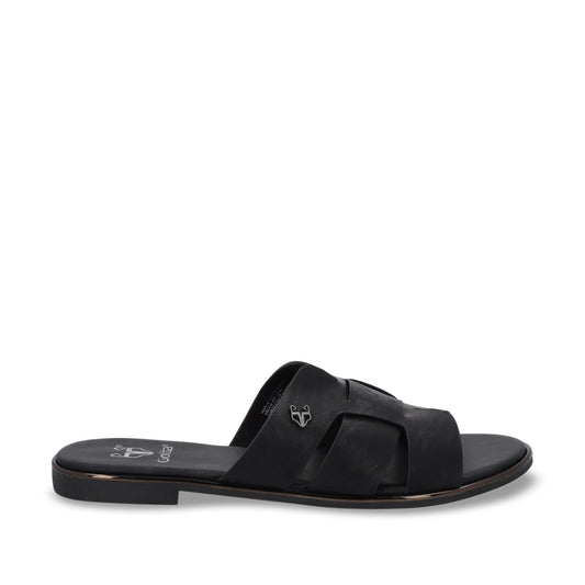Sandalia Plano Negro Mujer 55210 - Gotta Mexico