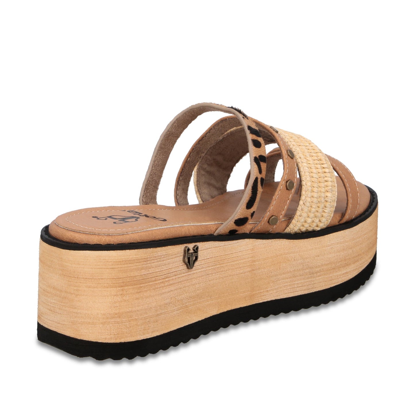 Sandalia Plataforma Beige Mujer 15617 - Gotta Mexico