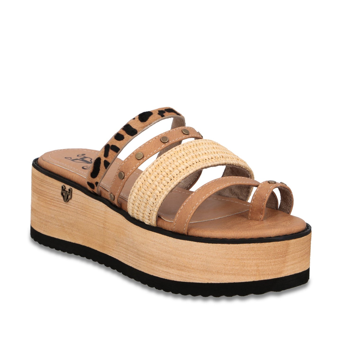 Sandalia Plataforma Beige Mujer 15617 - Gotta Mexico