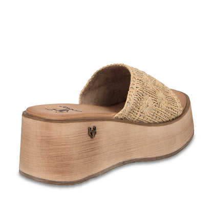 Sandalia Plataforma Beige Mujer 45843 - Gotta Mexico