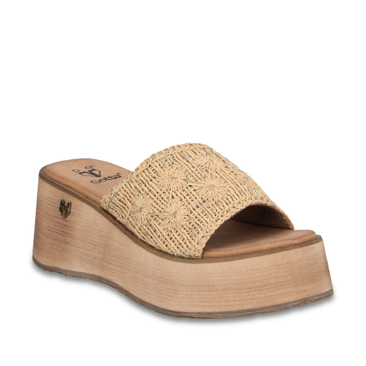 Sandalia Plataforma Beige Mujer 45843 - Gotta Mexico