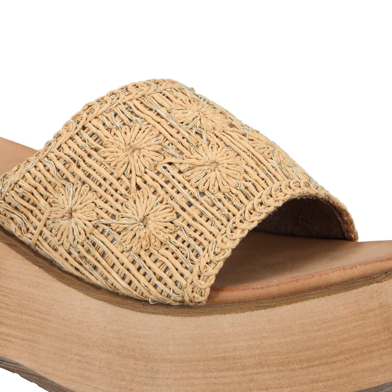 Sandalia Plataforma Beige Mujer 45843 - Gotta Mexico
