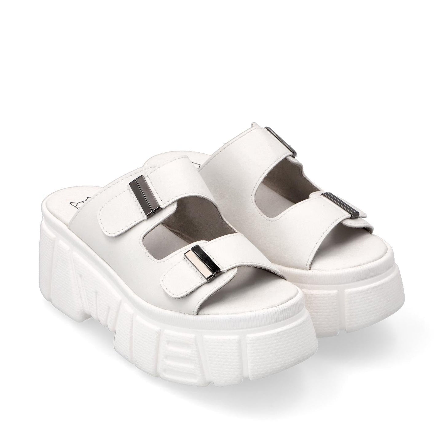 Sandalia Plataforma Blanca Mujer 35171