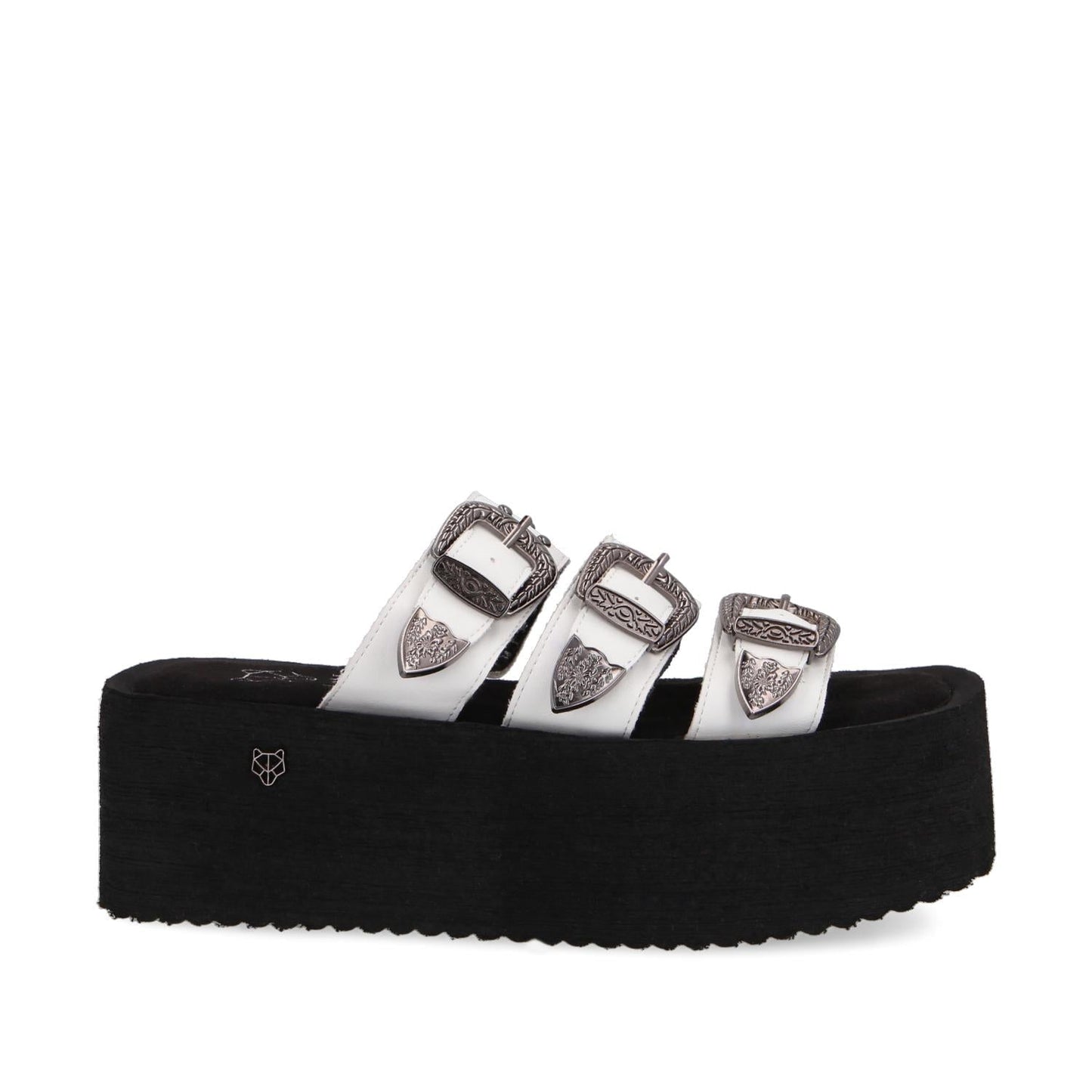 Sandalia Plataforma Blanca Mujer 35251