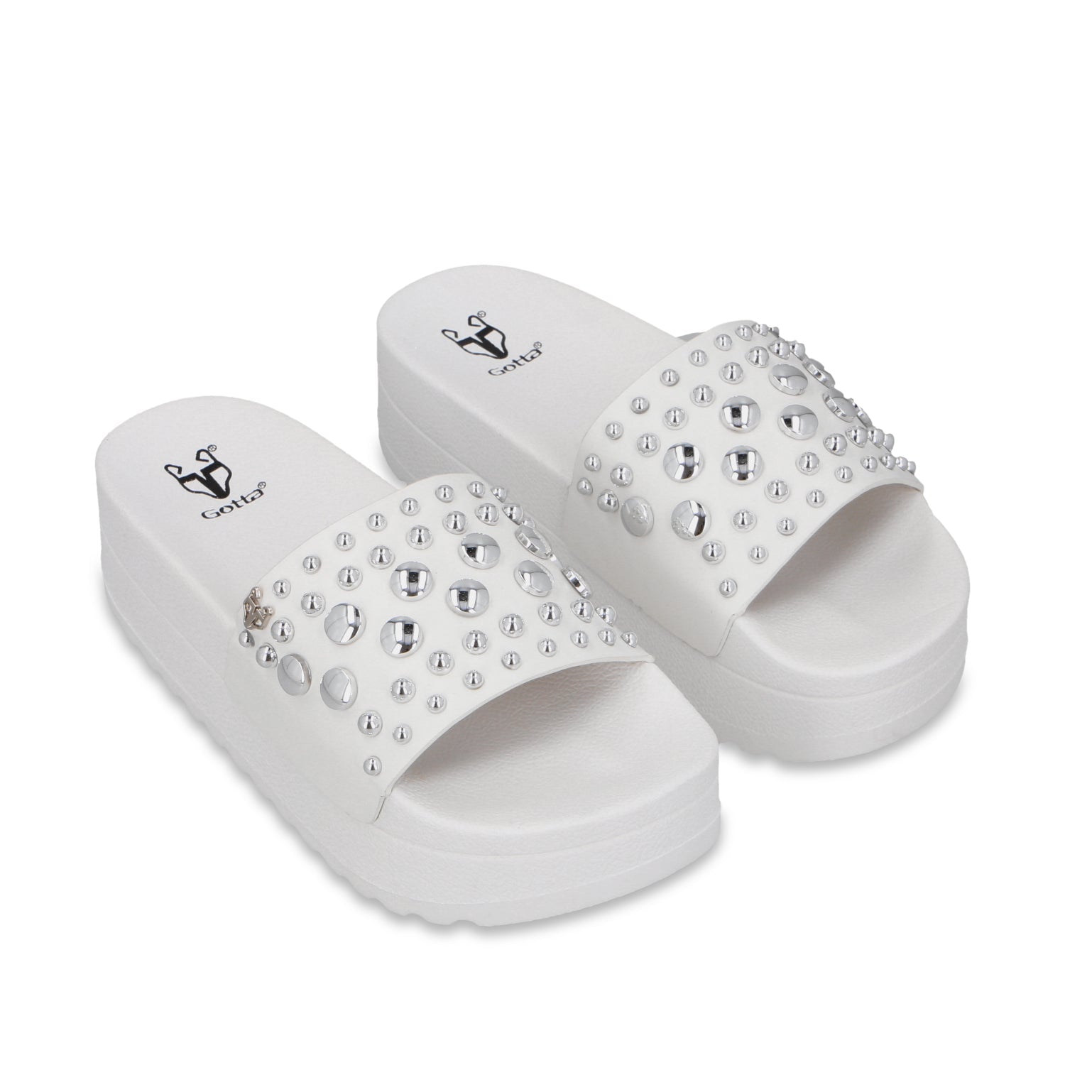 Sandalia Plataforma Blanca Mujer 64020 - Gotta Mexico
