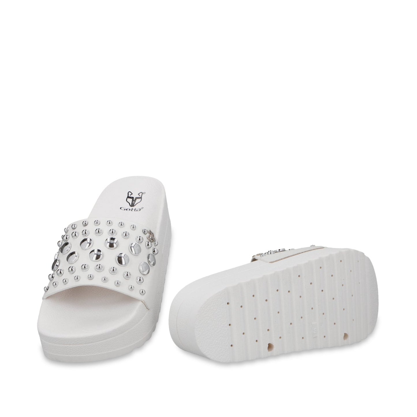 Sandalia Plataforma Blanca Mujer 64020 - Gotta Mexico
