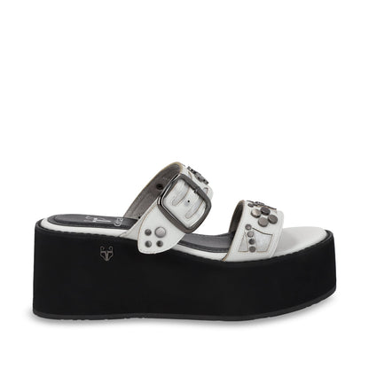Sandalia Plataforma Blanco Mujer 15620