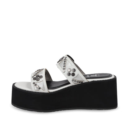 Sandalia Plataforma Blanco Mujer 15620