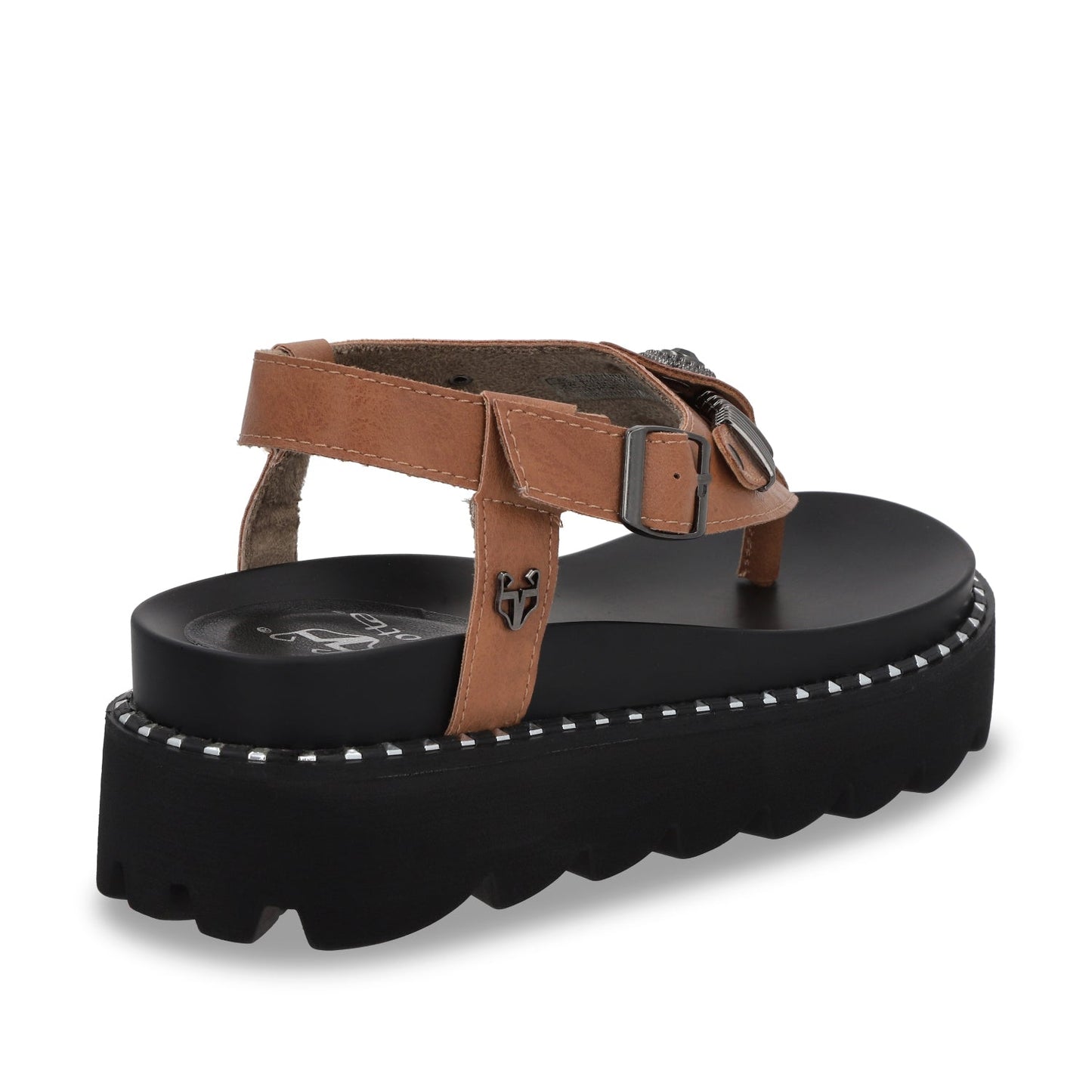 Sandalia Plataforma Café Mujer 1576F