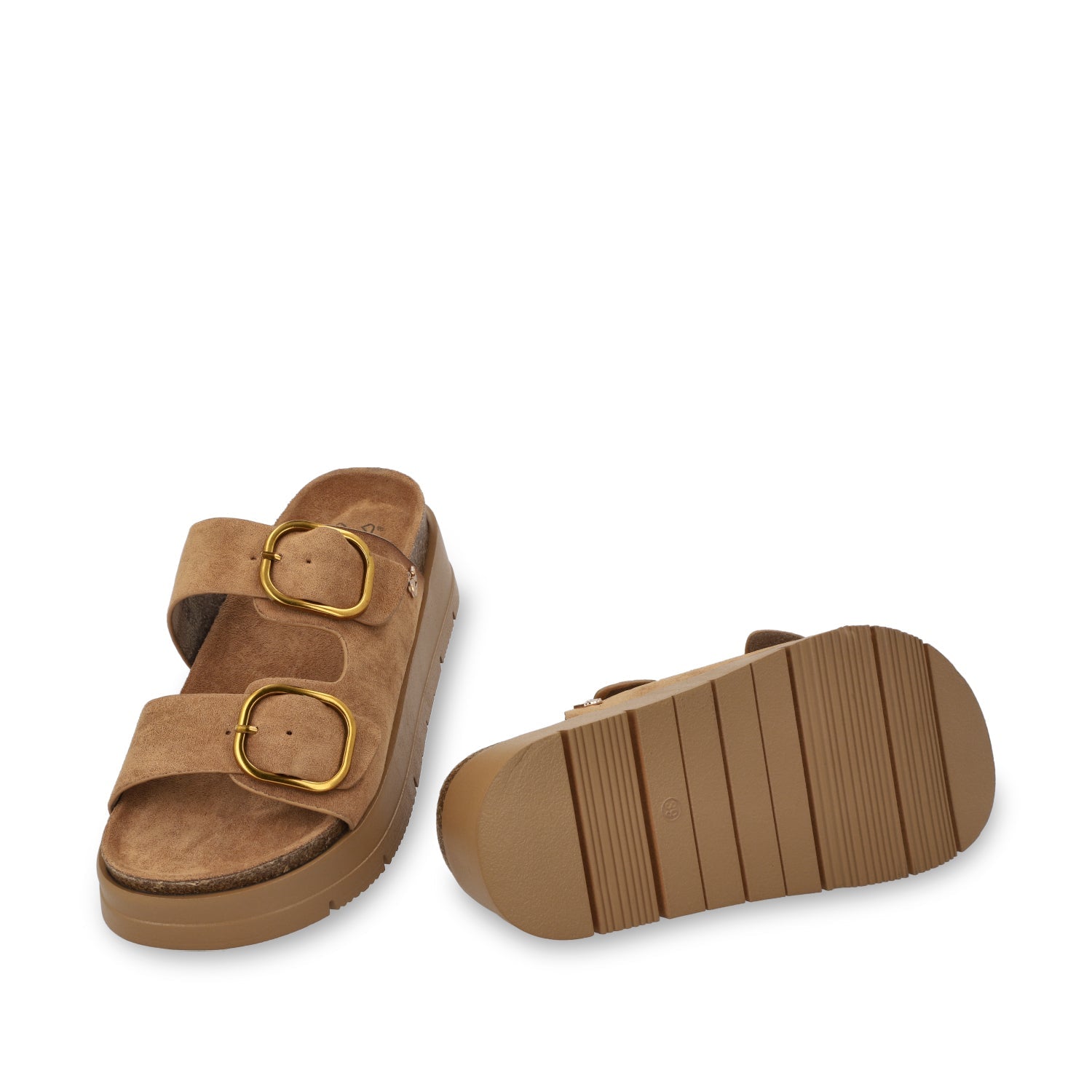 Sandalia Plataforma Café Mujer 55230 - Gotta Mexico