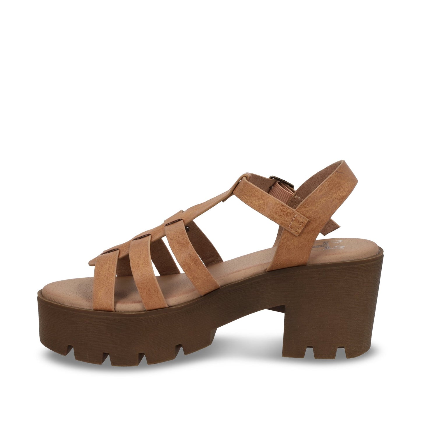 Sandalia Plataforma Camel Mujer 43023