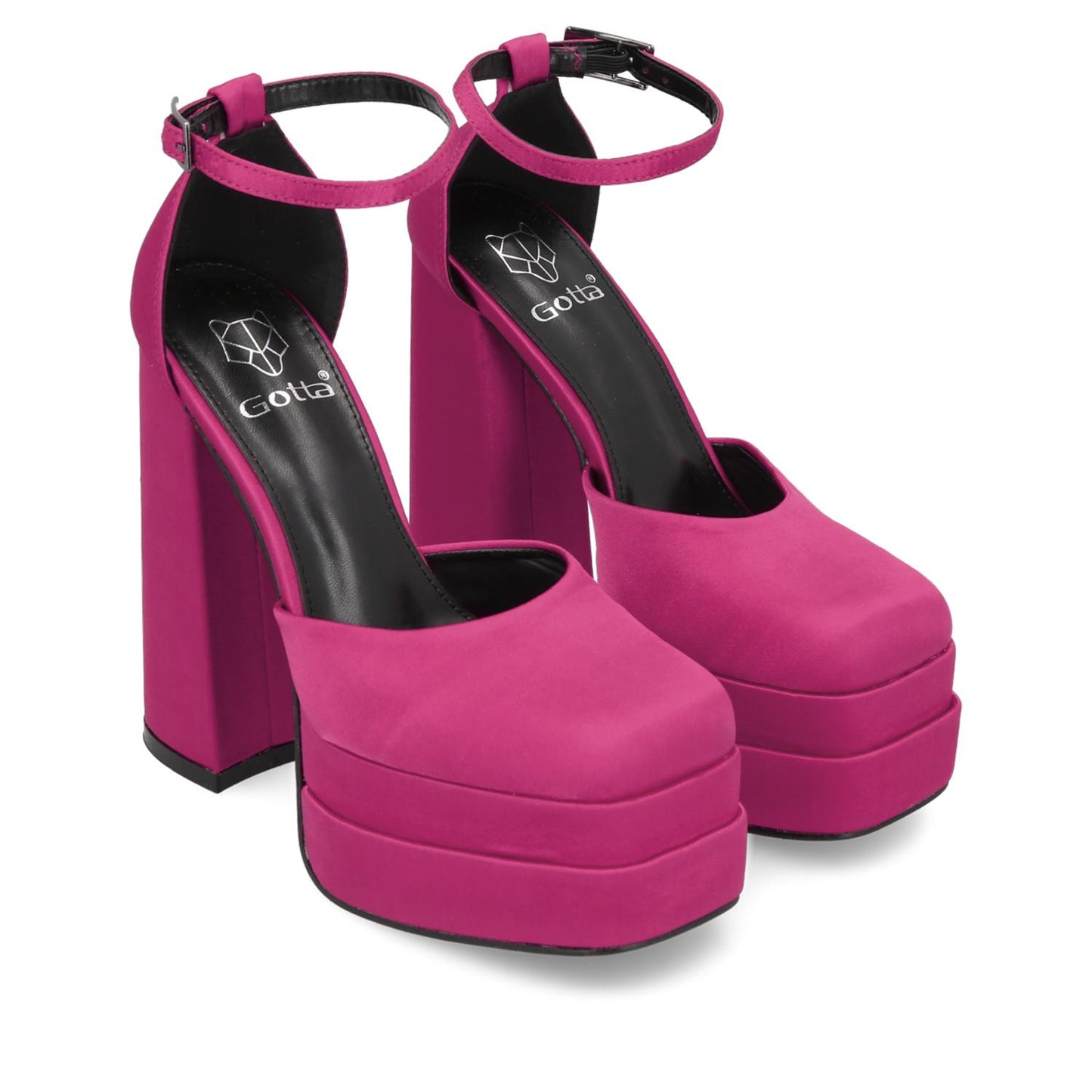 Sandalia Plataforma Fucsia Mujer 25910