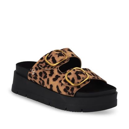 Sandalia Plataforma Leopardo Mujer 55230