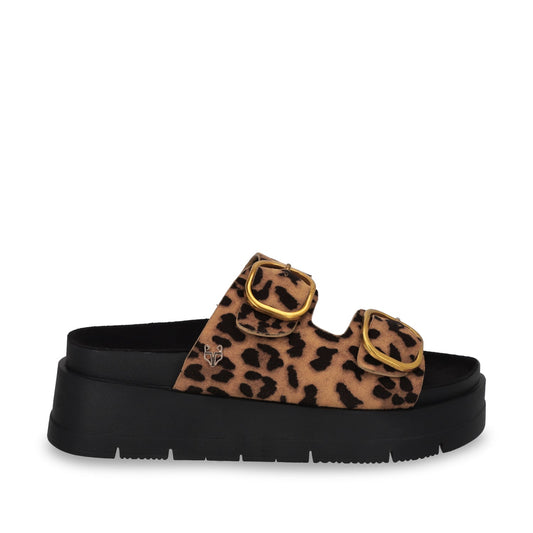 Sandalia Plataforma Leopardo Mujer 55230