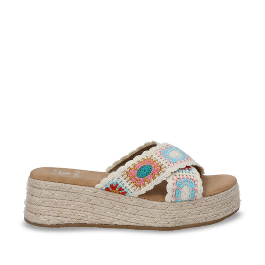 Sandalia Plataforma Multicolor Mujer 55970 - Gotta Mexico